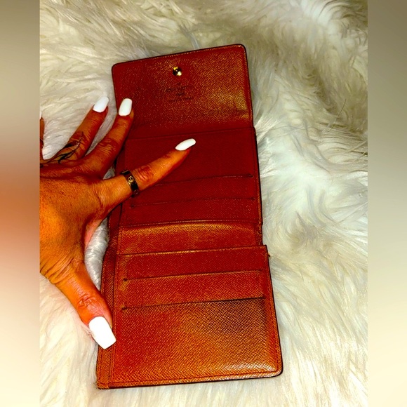 Louis Vuitton Double Mono Snap Wallet. Serial #: TH1917 - Picture 8 of 12